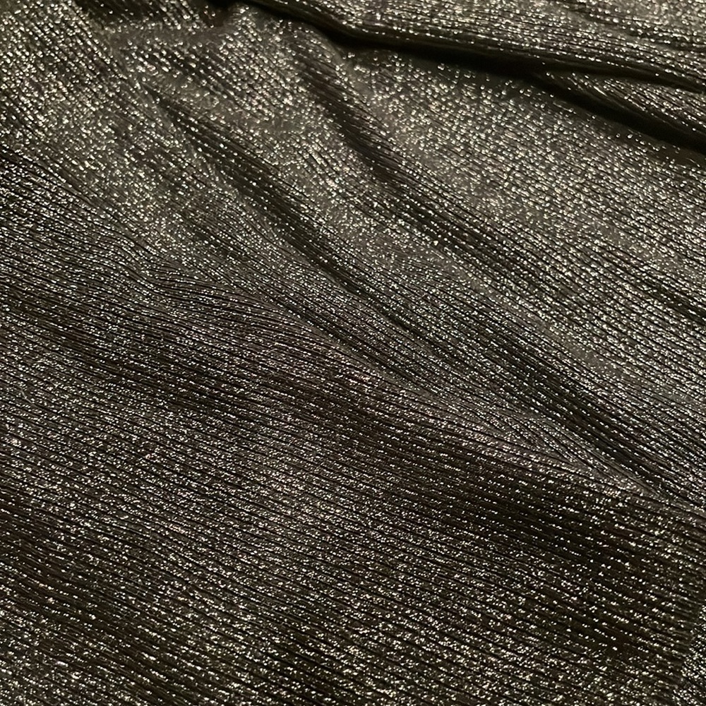 ✅SOLD✅Skims maxi bodycon ribbed racerback lounge dress glitter foil black xs - Picture 5 of 6
